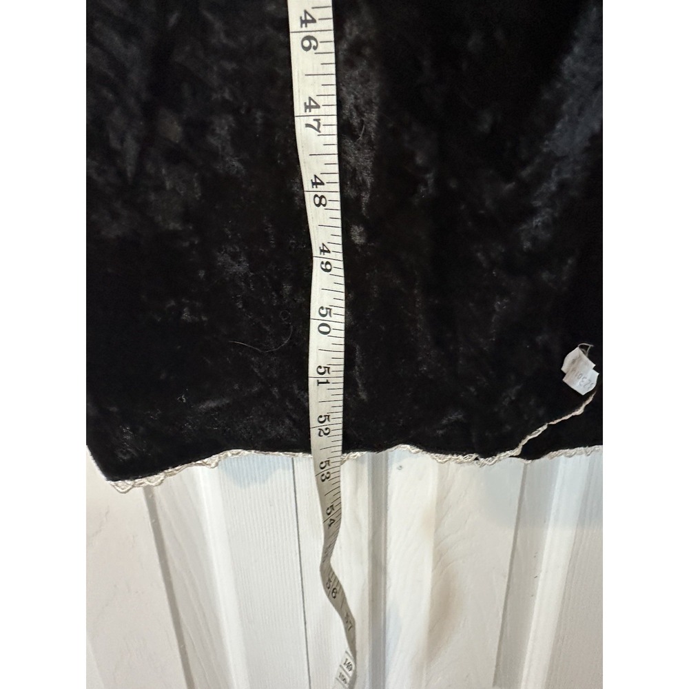 Lacy Afternoon By Shell Kepler Black Lacy Whimsigoth Witchy Wrap Duster Size L - Picture 6 of 8